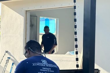 horiztonal roller window installation